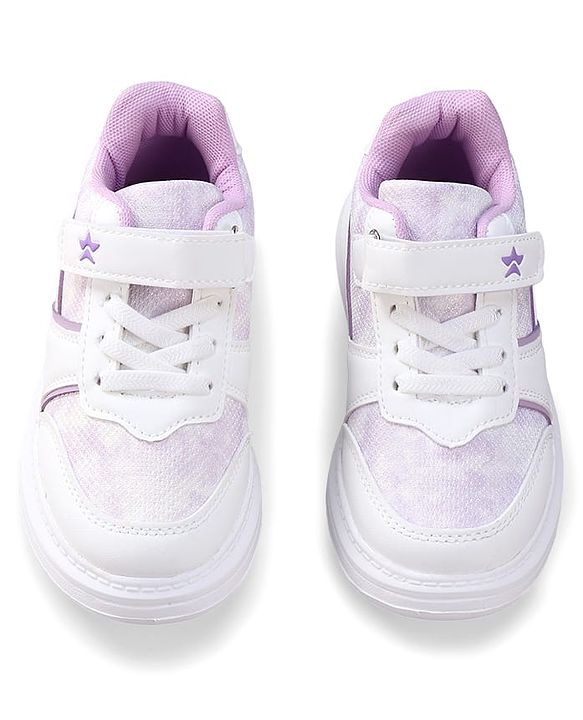 Cute Walk by Babyhug Velcro Closure Sneakers with Lace Detailing - Pink