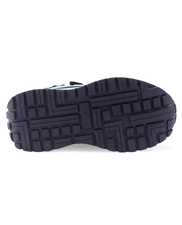 Cute Walk by Babyhug Velcro Closure Sneakers with Sport Applique - Black