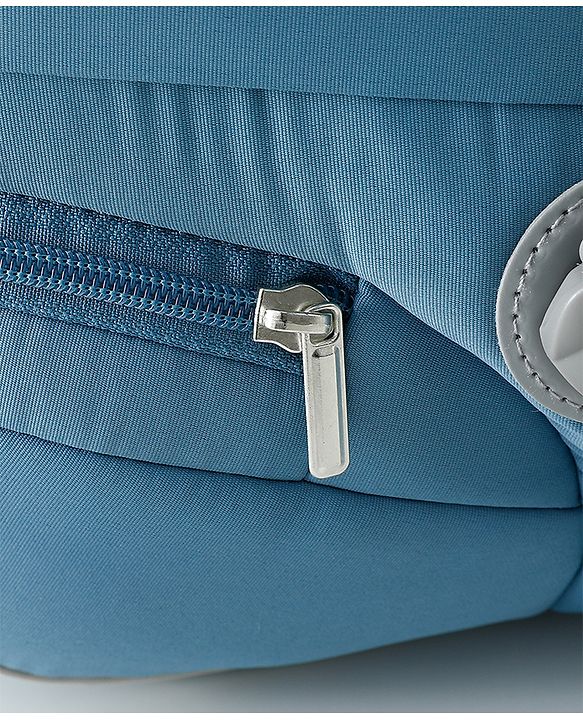 Babyhug AirEase 5-in-1 Hip Seat Baby Carrier - Blue| Lightweight & Breathable| Ergonomic Support| Foldable Head Support| Multiple Carry Positions| Carrying Capacity 15 kg| Optimum Weight Distribution
