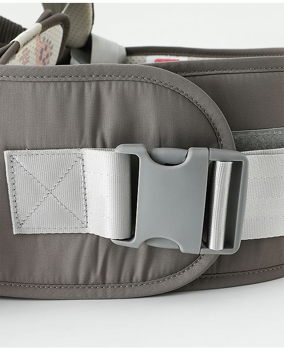 Babyhug AirEase 5-in-1 Hip Seat Baby Carrier - Grey| Lightweight & Breathable| Ergonomic Support| Foldable Head Support| Multiple Carry Positions| Carrying Capacity 15 kg| Optimum Weight Distribution