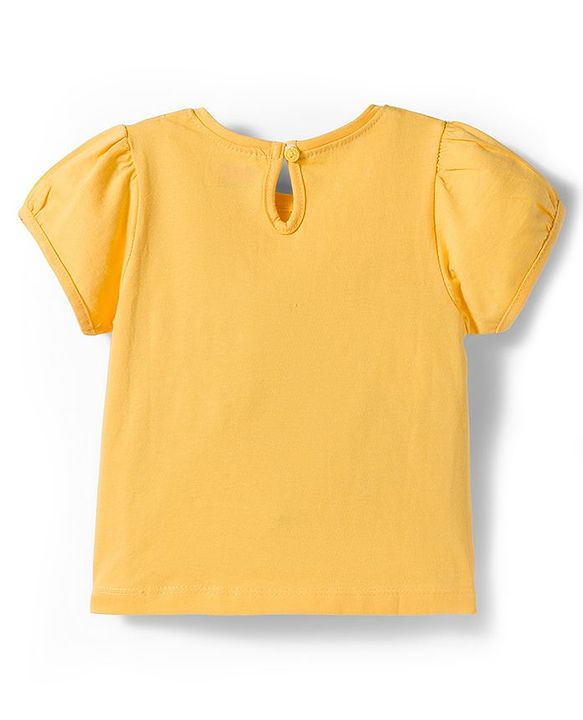 Babyhug Cotton Knit Half Sleeves T-Shirt with Floral & Polka Dot Print Pack of 3 - Pink Yellow & Navy Blue