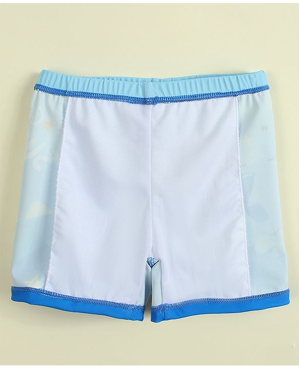 Babyhug Sea Life Printed Swimming Trunk - Blue
