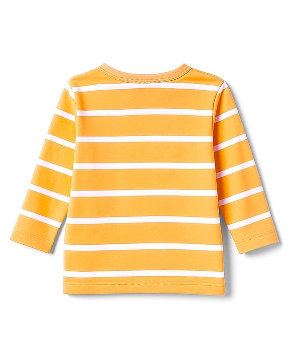Babyhug 100% Cotton Knit Full Sleeves Front Open Jhablas with Animal Print & Stripes Pack of 3 - Red Blue & Yellow