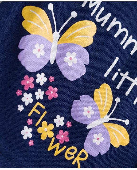 Babyhug 100% Cotton Knit Full Sleeves Front Open Jhablas with Tropical Theme Print Pack of 3 - White Navy Blue & Pink