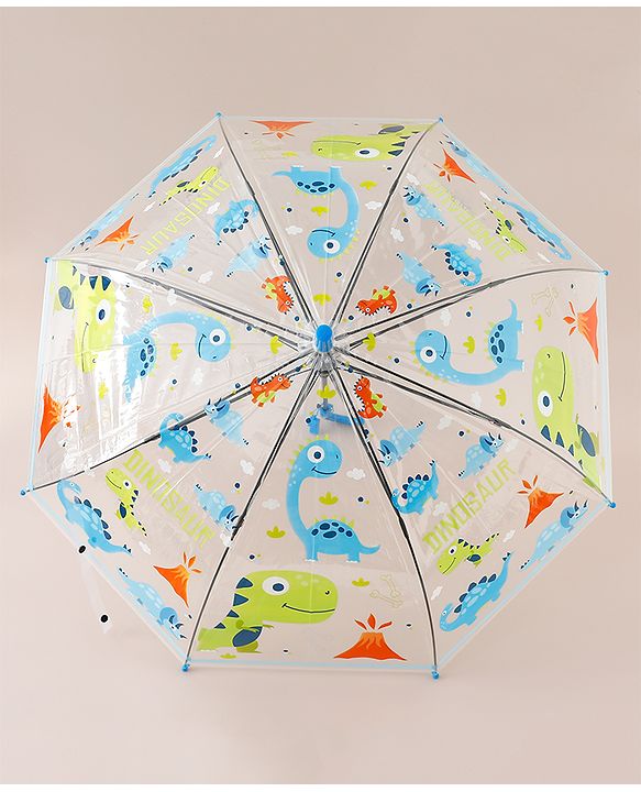 Babyhug Free Size Dino Printed Umbrella - Blue
