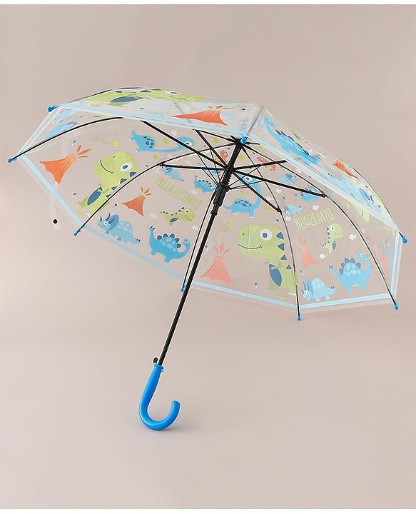Babyhug Free Size Dino Printed Umbrella - Blue