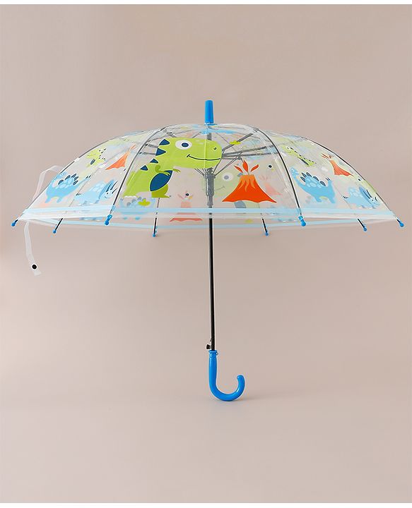 Babyhug Free Size Dino Printed Umbrella - Blue