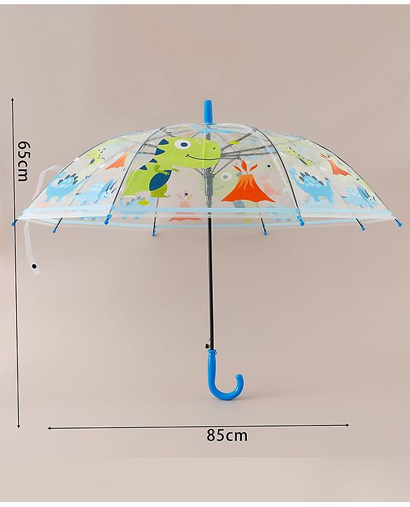 Babyhug Free Size Dino Printed Umbrella - Blue