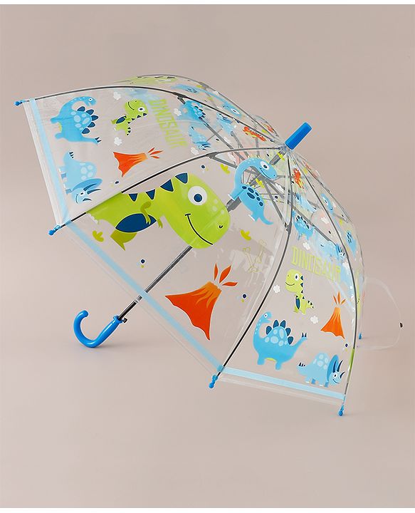 Babyhug Free Size Dino Printed Umbrella - Blue