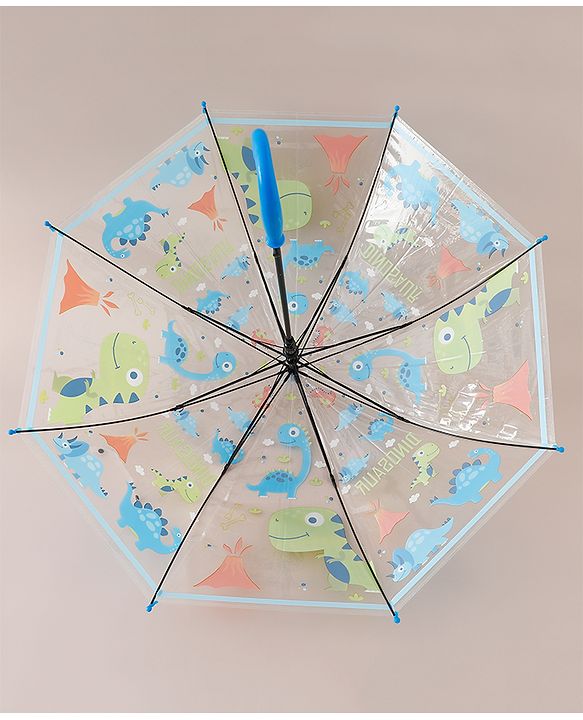 Babyhug Free Size Dino Printed Umbrella - Blue