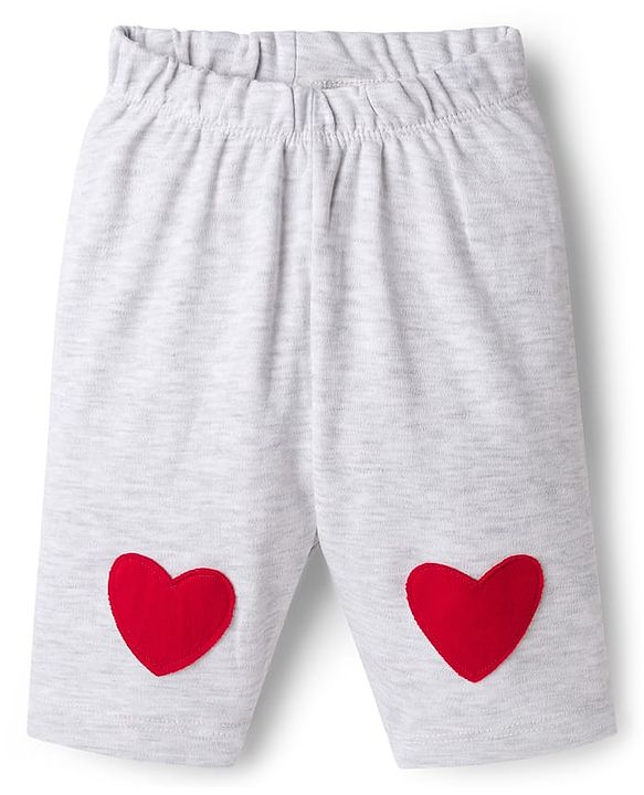 Babyhug Interlock Knit Full Sleeves Onesies With Leggings & Polka Dot Print - White