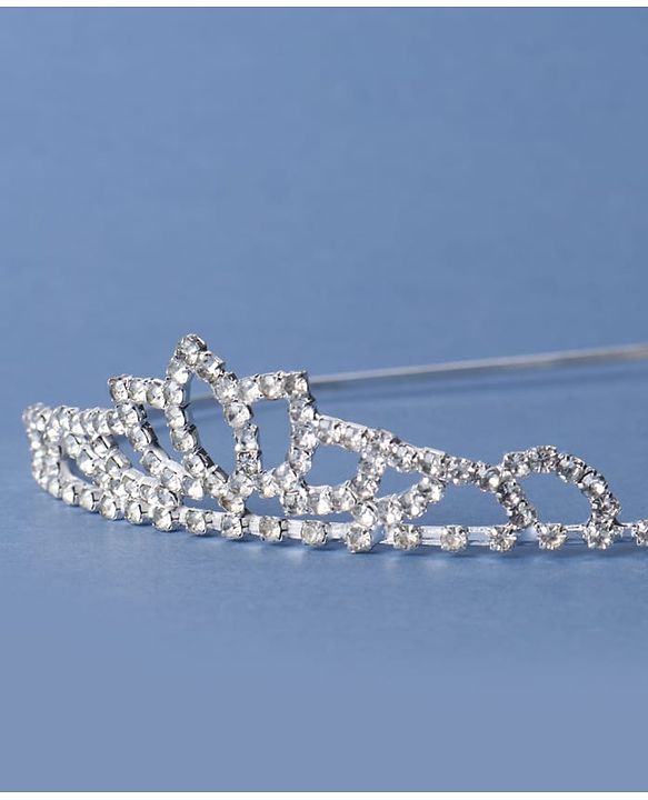 Babyhug Silver Plated Tiara Hairband - Silver