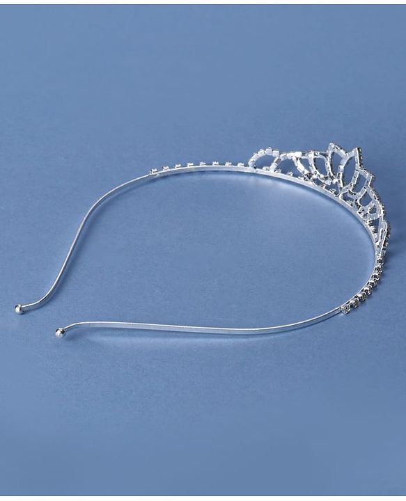 Babyhug Silver Plated Tiara Hairband - Silver