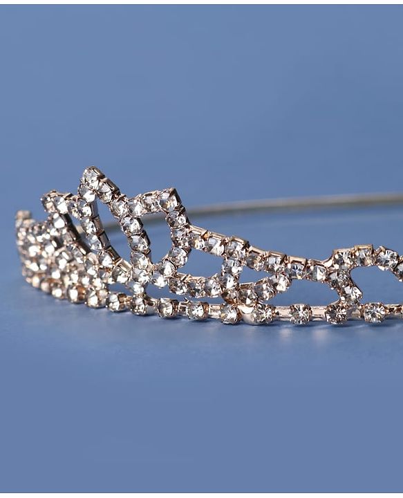 Babyhug Gold Plated Tiara Hairband - Golden