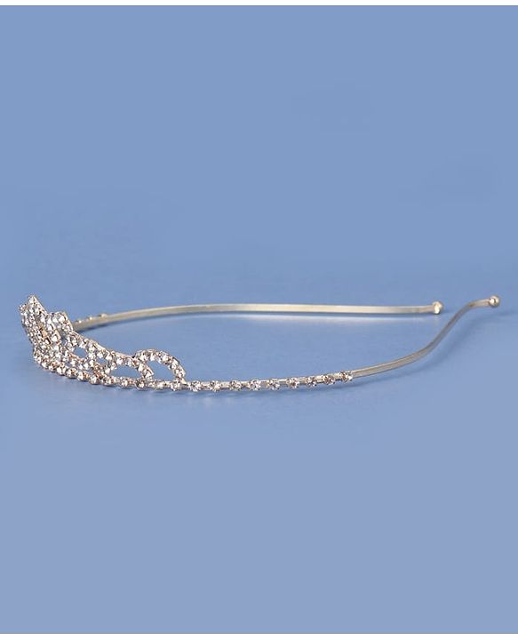 Babyhug Gold Plated Tiara Hairband - Golden