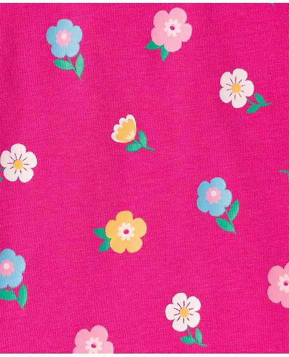 Babyhug Cotton Knit Full Sleeves T-Shirts with Polka Dot & Floral Print Pack of 3 - Pink Purple & White