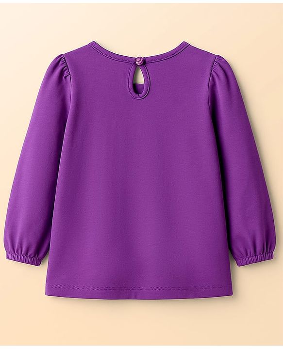Babyhug Cotton Knit Full Sleeves T-Shirts with Polka Dot & Floral Print Pack of 3 - Pink Purple & White