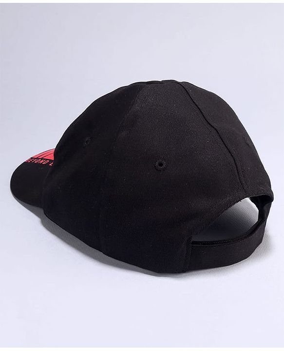 Pine Kids Marvel Cotton Woven Summer Cap with Avengers Graphic Black - Diameter 20 cm