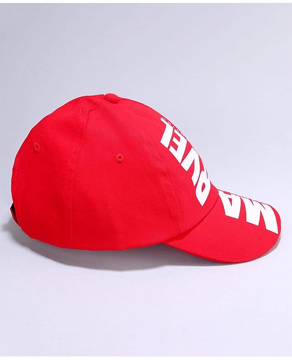Pine Kids Marvel Cotton Knit Summer Cap with Avengers Graphics Red - Diameter 20 cm