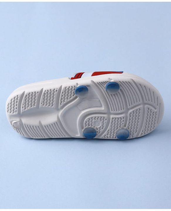 Pine Kids Marvel Slip On Flip Flops with Captain America Applique - Blue & White