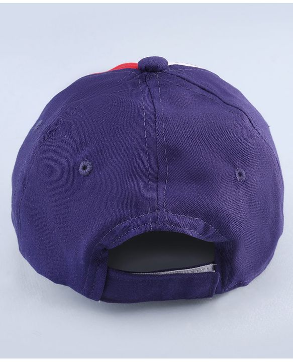 Babyhug Disney Cotton Woven Summer Cap with Mickey Mouse Graphic Multicolor - Diameter 16 cm