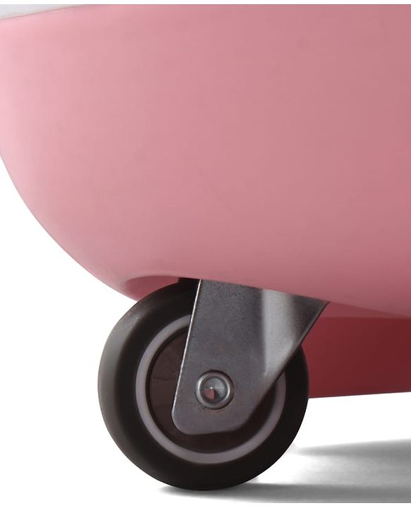 Babyhug Peanut Musical Ride-On for Kids - Pink| Fun Light & Music| Foot-to-Floor Operation| Safe with Round Edges| Sturdy Build|  Comfortable Seat| Indoor & Outdoor Play Toy