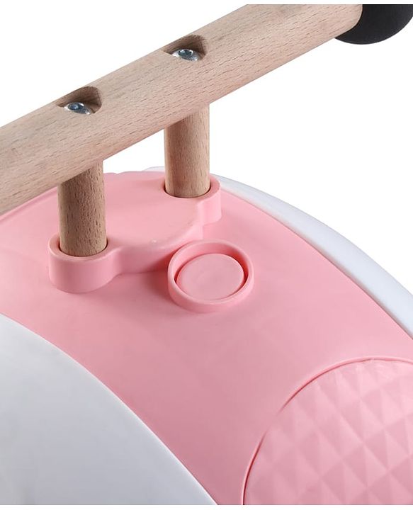 Babyhug Peanut Musical Ride-On for Kids - Pink| Fun Light & Music| Foot-to-Floor Operation| Safe with Round Edges| Sturdy Build|  Comfortable Seat| Indoor & Outdoor Play Toy