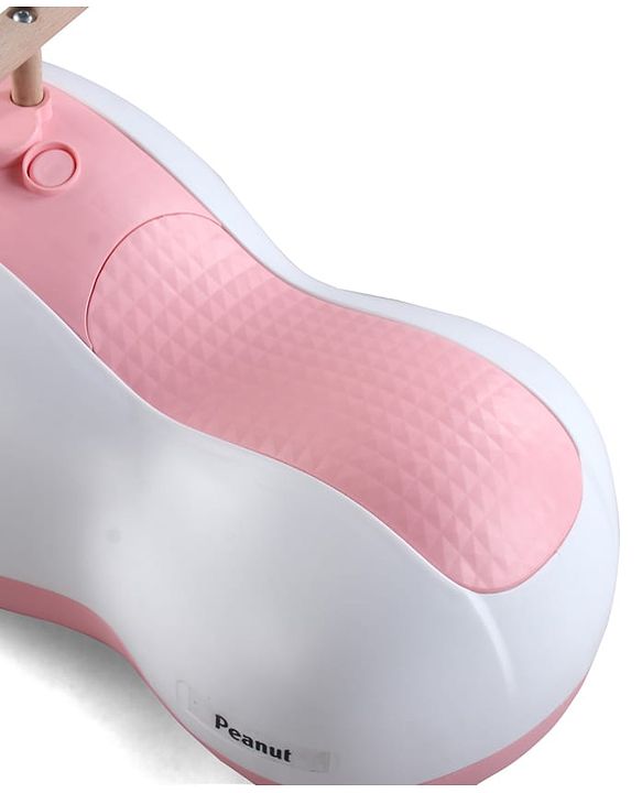 Babyhug Peanut Musical Ride-On for Kids - Pink| Fun Light & Music| Foot-to-Floor Operation| Safe with Round Edges| Sturdy Build|  Comfortable Seat| Indoor & Outdoor Play Toy