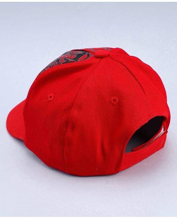 Pine Kids Marvel Cotton Woven Summer Cap With Avengers Graphics Red - Diameter 13.6 cm