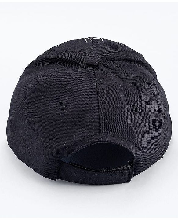 Pine Kids Marvel Cotton Woven Summer Cap with Spider Man Graphic Black - Diameter 17 cm