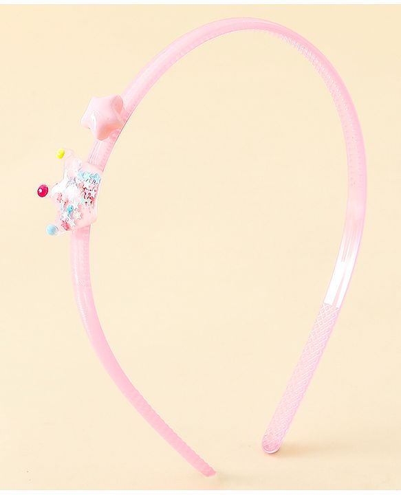 Babyhug Hair Bands with Star Applique Pack of 2 - Blue & Pink