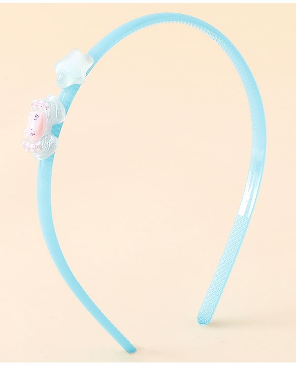 Babyhug Hair Bands with Star Applique Pack of 2 - Blue & Pink