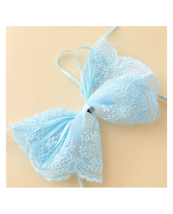 Babyhug Hair Band With Bow Applique - Beige