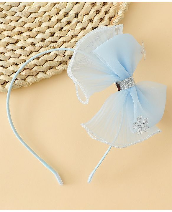 Babyhug Hair Band With Bow Applique - Purple