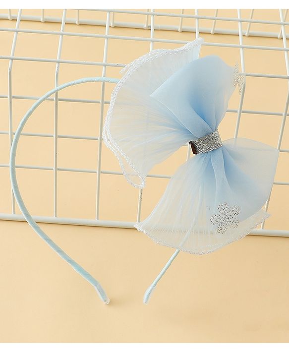 Babyhug Hair Band With Bow Applique - Purple