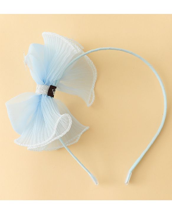 Babyhug Hair Band With Bow Applique - Purple