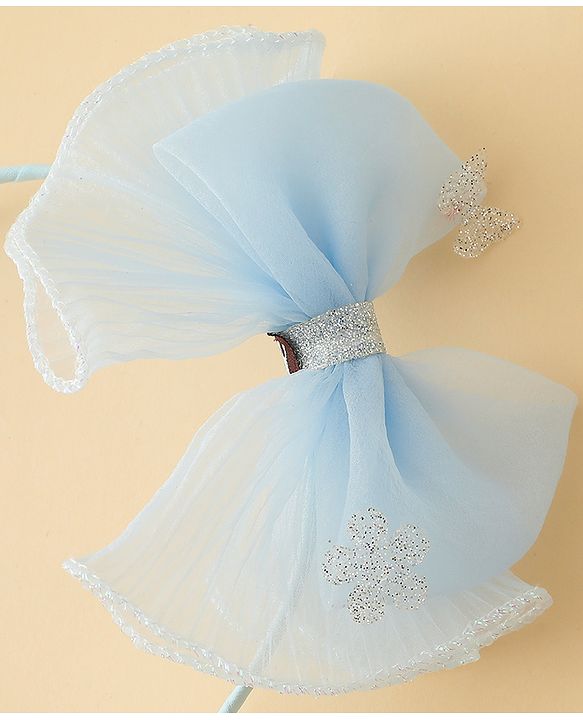 Babyhug Hair Band With Bow Applique - Purple
