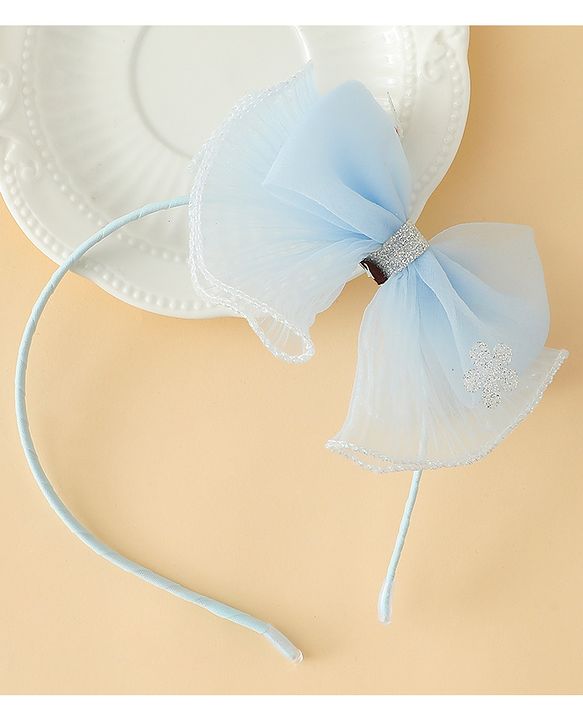 Babyhug Hair Band With Bow Applique - Purple
