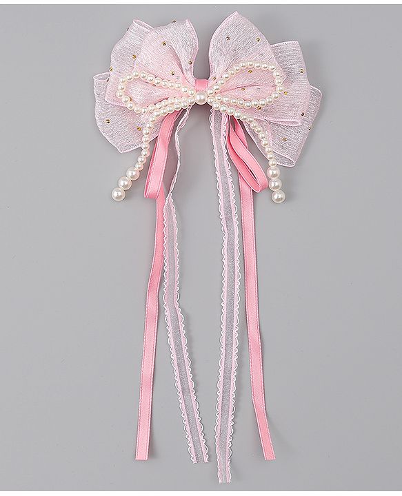 Babyhug Free Size Bow & Butterfly Clips - Green