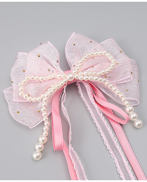 Babyhug Free Size Bow & Butterfly Clips - Green