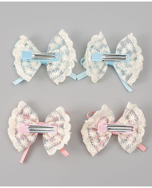 Babyhug Free Size Bow & Butterfly Clips Pack of 2 - Red