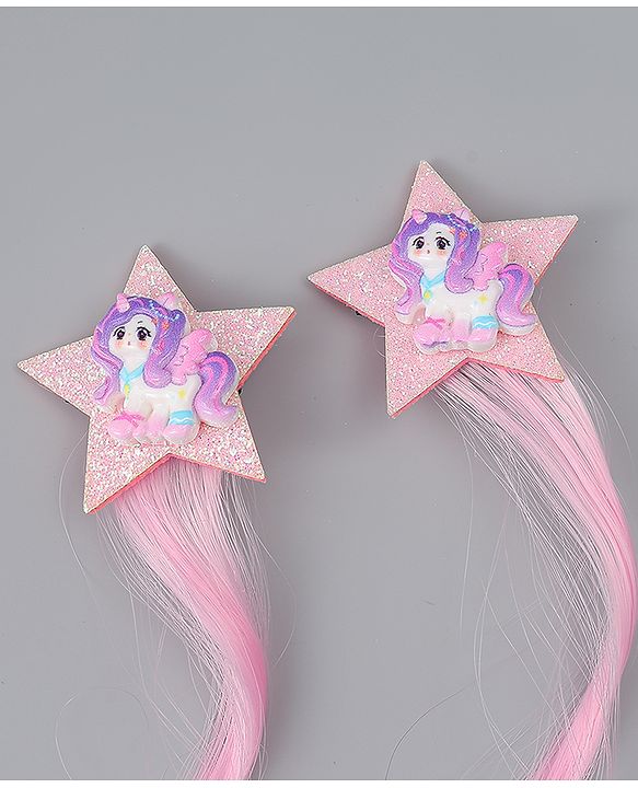 Babyhug Free Size Bow & Butterfly Clips Pack of 2 - Blue