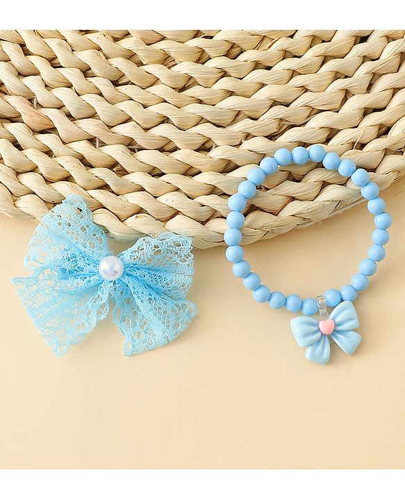 Babyhug Jewellery Set With Butterfly Applique - Purple