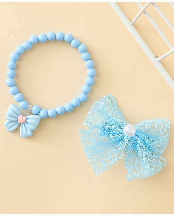 Babyhug Jewellery Set With Butterfly Applique - Purple