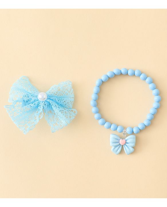 Babyhug Jewellery Set With Butterfly Applique - Purple