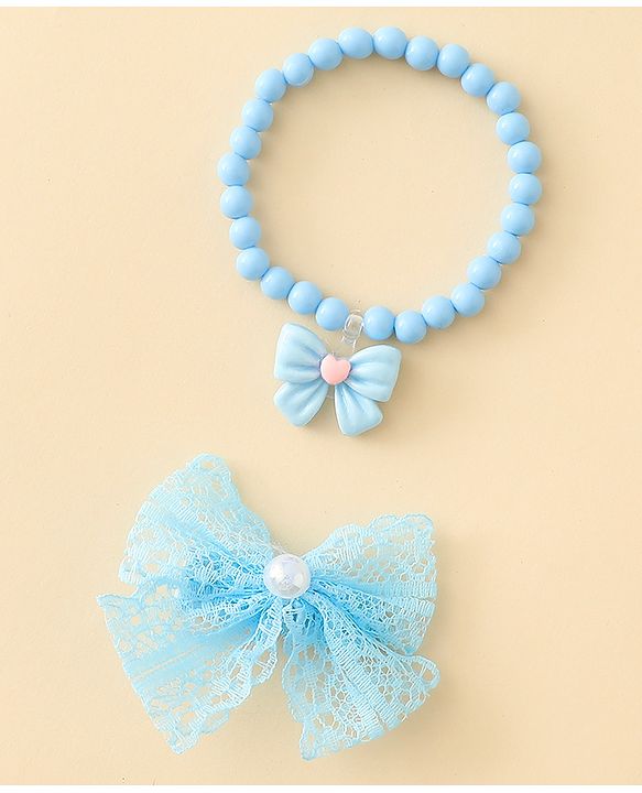 Babyhug Jewellery Set With Butterfly Applique - Purple