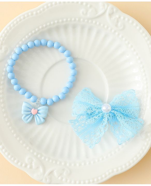 Babyhug Jewellery Set With Butterfly Applique - Purple