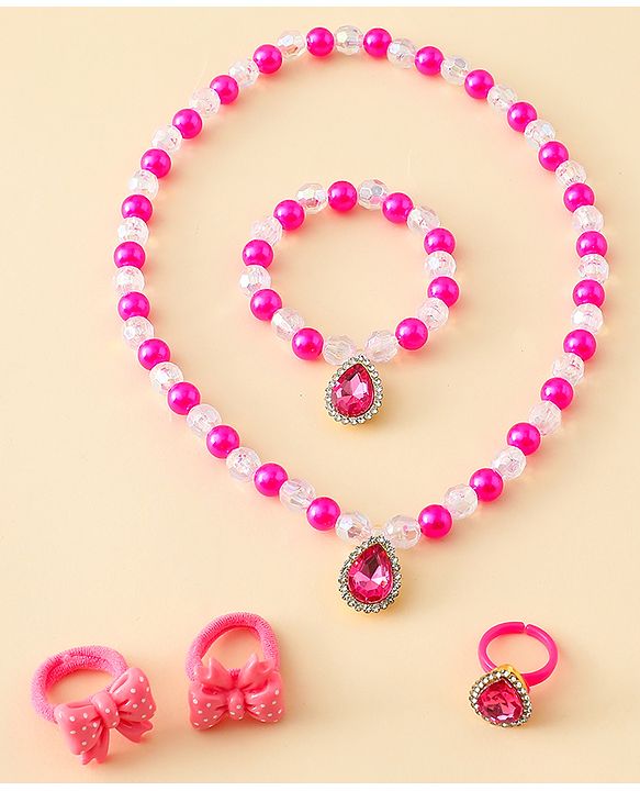 Babyhug Jewellery Set Free Size - Fuchsia