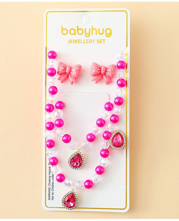 Babyhug Jewellery Set Free Size - Fuchsia