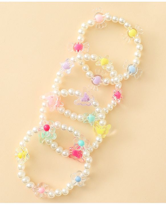 Babyhug Bracelets Free Size Pack of 4 - Multicolor